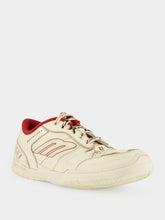 Balenciaga Off-White and Red Hamptons Medium Worn-Out Sneaker