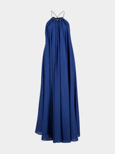 Zimmermann Dark Cobalt Aster Silk Maxi Dress