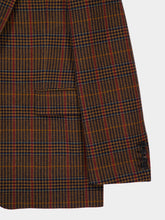Saint Laurent Marron Multicolore Wool Check Jacket