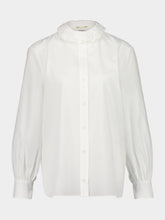 Saint Laurent Craie Shirt in Cotton Poplin