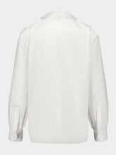 Saint Laurent Craie Shirt in Cotton Poplin