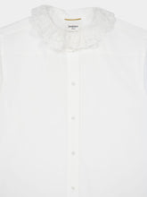 Saint Laurent Craie Shirt in Cotton Poplin
