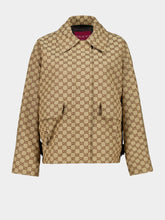 Gucci Camel and Ebony GG Cotton Jacket
