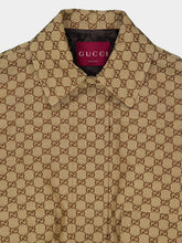 Gucci Camel and Ebony GG Cotton Jacket