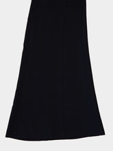 Balenciaga Black Fluid Flared Viscose Trousers