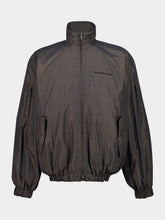 Balenciaga Grey-Blue Nylon Tracksuit Jacket