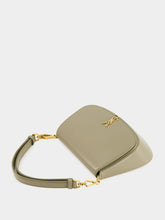 Saint Laurent Mini Voltaire Top Handle Bag in Strong Moss Leather