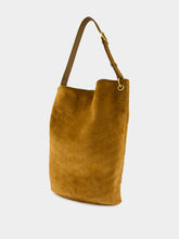 Saint Laurent Niki Supple Bucket Bag in Caramel Cognac Suede