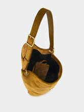 Saint Laurent Niki Supple Bucket Bag in Caramel Cognac Suede