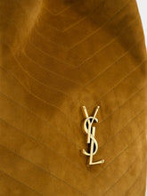 Saint Laurent Niki Supple Bucket Bag in Caramel Cognac Suede