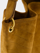 Saint Laurent Niki Supple Bucket Bag in Caramel Cognac Suede
