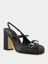 Gucci Black Horsebit Slingback Pumps