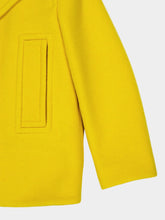 Gucci Dusty Yellow Wool Buttoned Coat