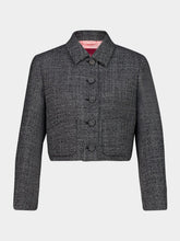 Gucci Black and White Wool Grisaille Jacket