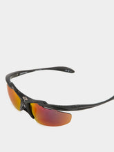 Balenciaga Black Mirror Infrared Turbo D-Frame Sunglasses