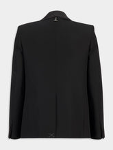 Alexander McQueen Black Single-Breasted Tailored Jacket