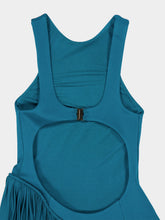 Zimmermann Teal Luna Asymmetric Maxi Dress