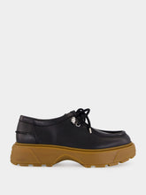McQueen Black Rover Leather Lug Sole Shoes