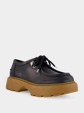 McQueen Black Rover Leather Lug Sole Shoes