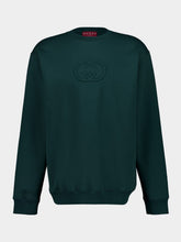 Gucci Green Cotton Crew-Neck Sweatshirt