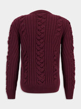 Alexander McQueen Madder Cashmere Cable-Knit Jumper