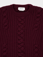 Alexander McQueen Madder Cashmere Cable-Knit Jumper