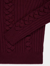 Alexander McQueen Madder Cashmere Cable-Knit Jumper