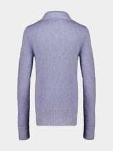 Gucci Lilac Brushed Mohair Wool Cardigan