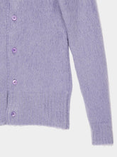 Gucci Lilac Brushed Mohair Wool Cardigan
