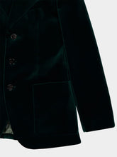 Gucci Dark Green Velvet Tailored Jacket
