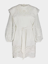 Zimmermann Junie Embroidered Eyelet Lace White Tunic