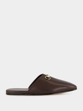 Gucci Dark Brown Leather Horsebit Mule
