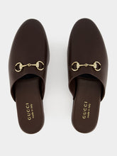 Gucci Dark Brown Leather Horsebit Mule