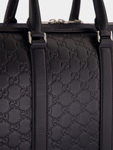 Gucci Black GG Leather Large Briefcase
