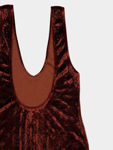 Gucci Brown GG Crystal Embroidered Bodysuit