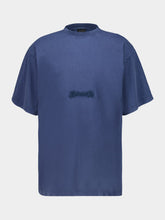 Balenciaga Blue Twisted Cotton T-Shirt