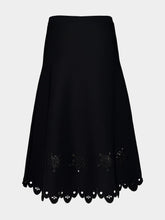 Altuzarra Black Melly Midi Skirt