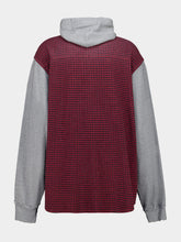 Balenciaga Red Check Hooded Hybrid Shirt