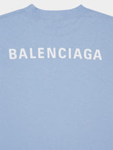 Balenciaga Back T-Shirt Medium Fit in Light Blue