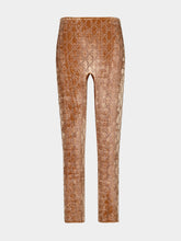 Gucci Nude GG Velvet Leggings