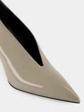 Gucci Grey Patent Leather 97 Heeled Pumps