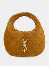 Saint Laurent Icarino Caramel Quilted Suede Mini Bag