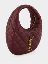 Saint Laurent Rouge Cabernet Icarino Quilted Lambskin Handbag