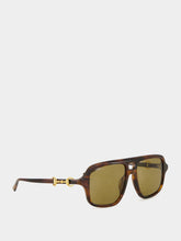 Gucci Havana Brown Navigator Sunglasses