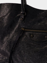 Balenciaga Le City Medium Tote Bag in Black Lambskin