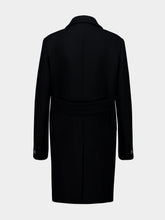 Gucci Black Batavia Wool Coat with Patch