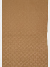 Gucci Camel and Beige GG Wool Cashmere Scarf