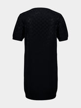 Gucci Black Wool Dress with GG Crystals