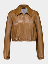 Gucci Honey Biscuit Bomber Jacket in Nappa