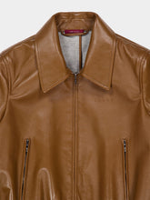 Gucci Honey Biscuit Bomber Jacket in Nappa